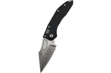 Image of Microtech Stitch S/E Stonewash F/S 3.75in Folding Knife, Black, 169-12