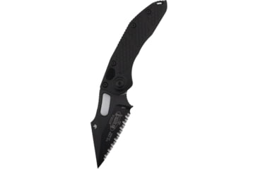 Image of Microtech Stitch S/E Tactical Full Serrate 3.75in Folding Knife, Black, 169-3T