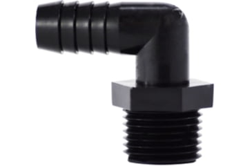 Image of Midland Metal Polyethylene Elbow Union Male Pipe x Barb 1/2in x 3/8in., 33-047B