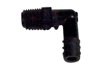 Image of Midland Metal Polyethylene Elbow Union Male Pipe x Barb 3/8in x 1/2in., 3/8in. x 1/2in., 33-043B