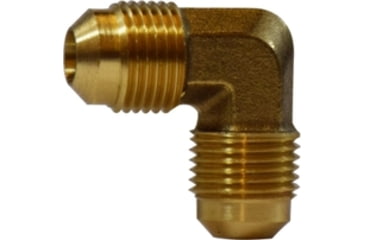 Image of Midland Metal Sae 45 Degree Forged 90 Degree Flare Elbow 3/8in x 3/8in., Pack of 5, 10-408