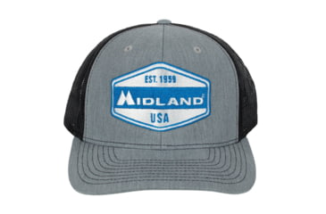 Image of Midland Midland Est. "1959" Crest Hat, midland-est-1959-crest-patch-hat-grey-black