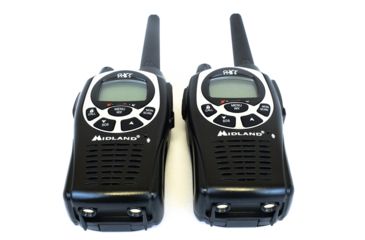 Image of Midland Radio 26 Mile 50 Chl 5 Watt Two-Way GMRS Radio, with Ear/Mic and Charger, GXT1000VP4
