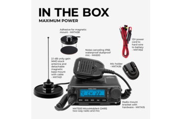 Image of Midland Radio 50 Watt Micro Mobile GMRS Radio, 1408727