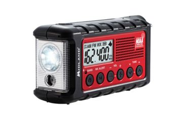 Image of Midland Radio Emergency AM/FM/WX Radio, Red/Black, ER310