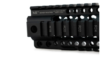 Image of Midwest Industries 10in Combat Rail T-Series One Piece Free Float Handguard, Black, MI-CRT-10.0