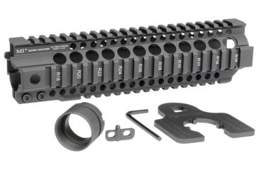 Image of Midwest Industries 9.25in Combat Rail T-Series One Piece Free Float Handguard, Black, MI-CRT-9.25