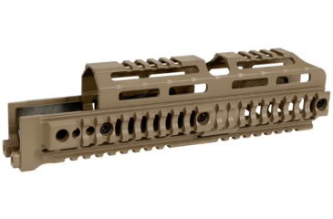 Image of Midwest Industries AK Alpha Series Quad Rail Handguard, 10.0in, Magpul FDE, MI-AK-ALPHA-QR-10-FDE