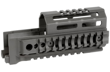 Image of Midwest Industries AK Alpha Series Quad Rail Handguard, 6.0in, Black, MI-AK-ALPHA-QR-6