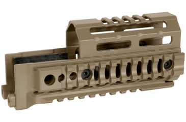 Image of Midwest Industries AK Alpha Series Quad Rail Handguard, 6.0in, Magpul FDE, MI-AK-ALPHA-QR-6-FDE