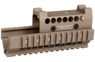 Image of Midwest Industries AK47/74 Hand Guard W/ Burris FastFireTop Cover, Flat Dark Earth, MI-AKH-BF-FDE