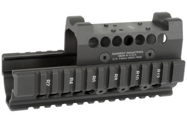 Image of Midwest Industries AK47 / 74 Hand Guard W/ Leupold Delta Top Cover, Black, MI-AKH-LD