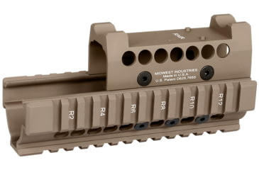 Image of Midwest Industries AK47 / 74 Hand Guard W/ Trijicon RMR Top Cover, Flat Dark Earth, MI-AKH-RMR-FDE