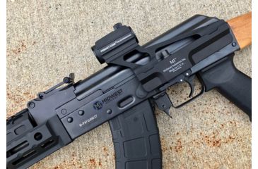 Image of Midwest Industries AKG2 Scope Mount, Yugo Pattern AK-47/74, Aimpoint T1, T2 and Clone, Black, MI-AKSMG2-YT1