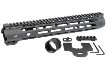 Image of Midwest Industries AR-15/M16 SLH Free Float Slim Line Handguard, 12.625 inches, Black, MI-SLH-12.625