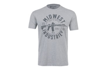 Image of Midwest Industries AR Coordinate T-Shirt, Dark Heather Grey, 2XL, MI-TEE-ARCOORD-2XL