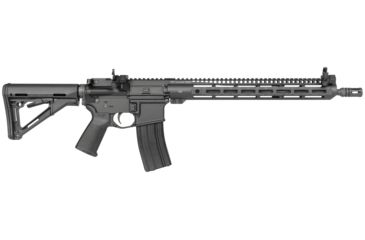 Image of Midwest Industries Combat Rifle Offset Deployable Front and Rear Sight, Black, MI-CRS-OSS
