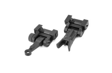 Image of Midwest Industries Combat Rifle Top Mounted Deployable Front and Rear Sight, Black, MI-CRS-SET
