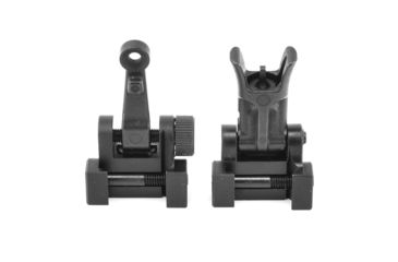 Image of Midwest Industries Combat Rifle Top Mounted Deployable Front and Rear Sight, Black, MI-CRS-SET
