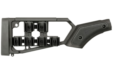 Image of Midwest Industries Lever Stock Shell Holder Plate With 6 Shell Holders, Black, MI-LS-SHP-BUNDLE