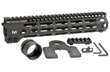 Image of Midwest Industries MI-G4M One Piece Free-Float AR Handguard, 10.5in Length, M-LOK, 6061 Aluminum, Anodized, Black, MI-G4M10.5