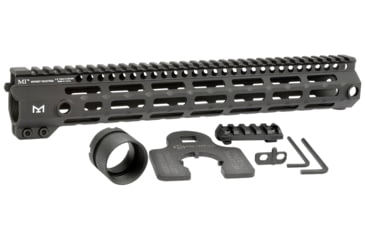 Image of Midwest Industries MI-G4M One Piece Free-Float AR Handguard, 13.375in Length, M-LOK, 6061 Aluminum, Anodized, Black, MI-G4M13.375