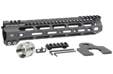 Image of Midwest Industries MI Ultra Lightweight Titanium One Piece Free Float Handguard, M-LOK compatible, Black, 10.5in, MI-ULW10.5