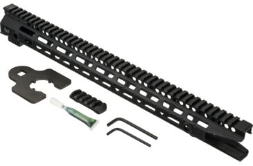 Image of Midwest Industries One Piece Free Floating AR Rifles Extended 17.5 Inch Rail, M-LOK Compatible, Black, MWMI-G3M17XR