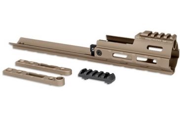 Image of Midwest Industries SCAR SOCOM Handguard M-Lok Compatible, Flat Dark Earth, MI-S1617SM-FDE