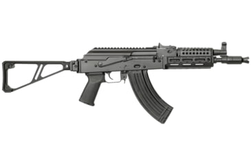 Image of Midwest Industries Side Folding Fixed Extruded Stock, Black, MI-STAP-SF-FES