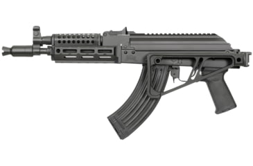 Image of Midwest Industries Side Folding Fixed Extruded Stock, Black, MI-STAP-SF-FES