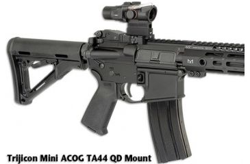 Image of Midwest Industries Trijicon ACOG-Mini QD Mount, Black, MI-QDTAM