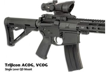Image of Midwest Industries Trijicon ACOG, V-COG 1 Lever QD Mount, Black, MI-QDTAV1