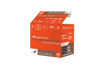 Image of Migra Ammunitions LLC Migra Pheasant Long Range Shotshells 20ga 3" 1-1/4oz 1350 fps #4 &amp; #6 25/ct, M-20P4-6