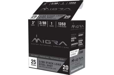 Image of Migra Steel Shot Staxd Load 20 Gauge 1 oz 3in Centerfire Shotgun Ammo, 25 Rounds, M-20S4-6