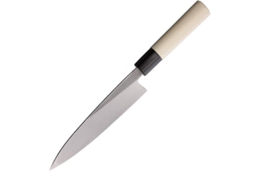 Image of Mikihisa All Purpose Fixed Blade Knife, 10.75in Overall, 6in Blade, Tsuchime White Steel #2 Blade, Natural Wood Handle, L030