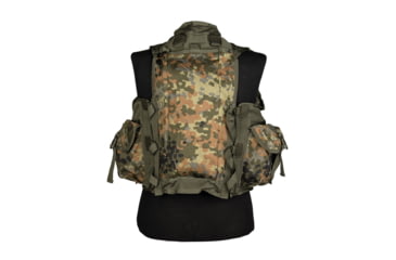 Image of MIL-TEC 9-Pocket Tactical Vest, Flecktarn Camo, One Size, 10712021
