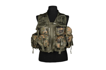 Image of MIL-TEC 9-Pocket Tactical Vest, Flecktarn Camo, One Size, 10712021