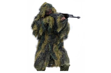 Image of MIL-TEC FR Ghillie Parka - Mens, Woodland Camo, Extra Large/2XL, 11962120-003
