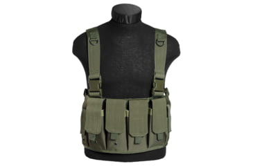 Image of MIL-TEC Mag Carrier Chest Rig, Olive Drab, Adjustable, 13532001