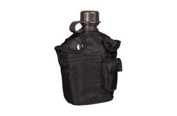 Image of MIL-TEC Plastic Canteen w/Cover, Black, 14505002