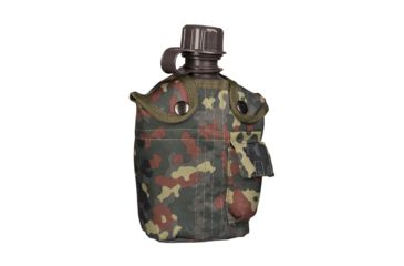 Image of MIL-TEC Plastic Canteen w/Cover, Flecktarn Camo, 14505021