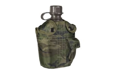 Image of MIL-TEC Plastic Canteen w/Cover, Woodland Camo, 14505020