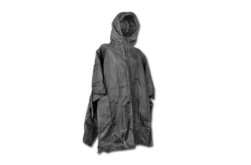 Image of MIL-TEC Ripstop Wet Weather Poncho, Black, One Size, 10630002