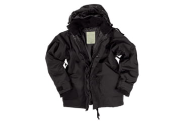 Image of MIL-TEC Trilam. Wet Weather Jacket w/Fleece Liner - Men's, Black, Large, 10615002-904