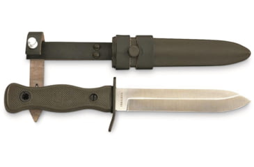 Image of MIL-TEC Combat Fixed Blade Knife, 5.7in, AISI 420 MA5M, Polycarbonate Handle, OD Green, 15362000