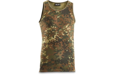 Image of MIL-TEC Cotton Tank Top - Men's, Flecktarn Camo, 3XL, 11001021-907