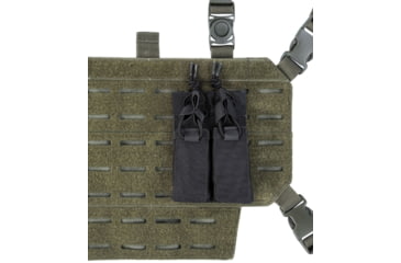 Image of MIL-TEC Double Pistol Mag Pouch W/Hook &amp; Loop, Black, 13495802
