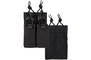 Image of MIL-TEC Double Pistol Mag Pouch W/Hook &amp; Loop, Black, 13495802