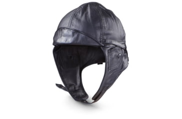 Image of MIL-TEC Leather Aviation Helmet, Black, 2XL, 12425002-906